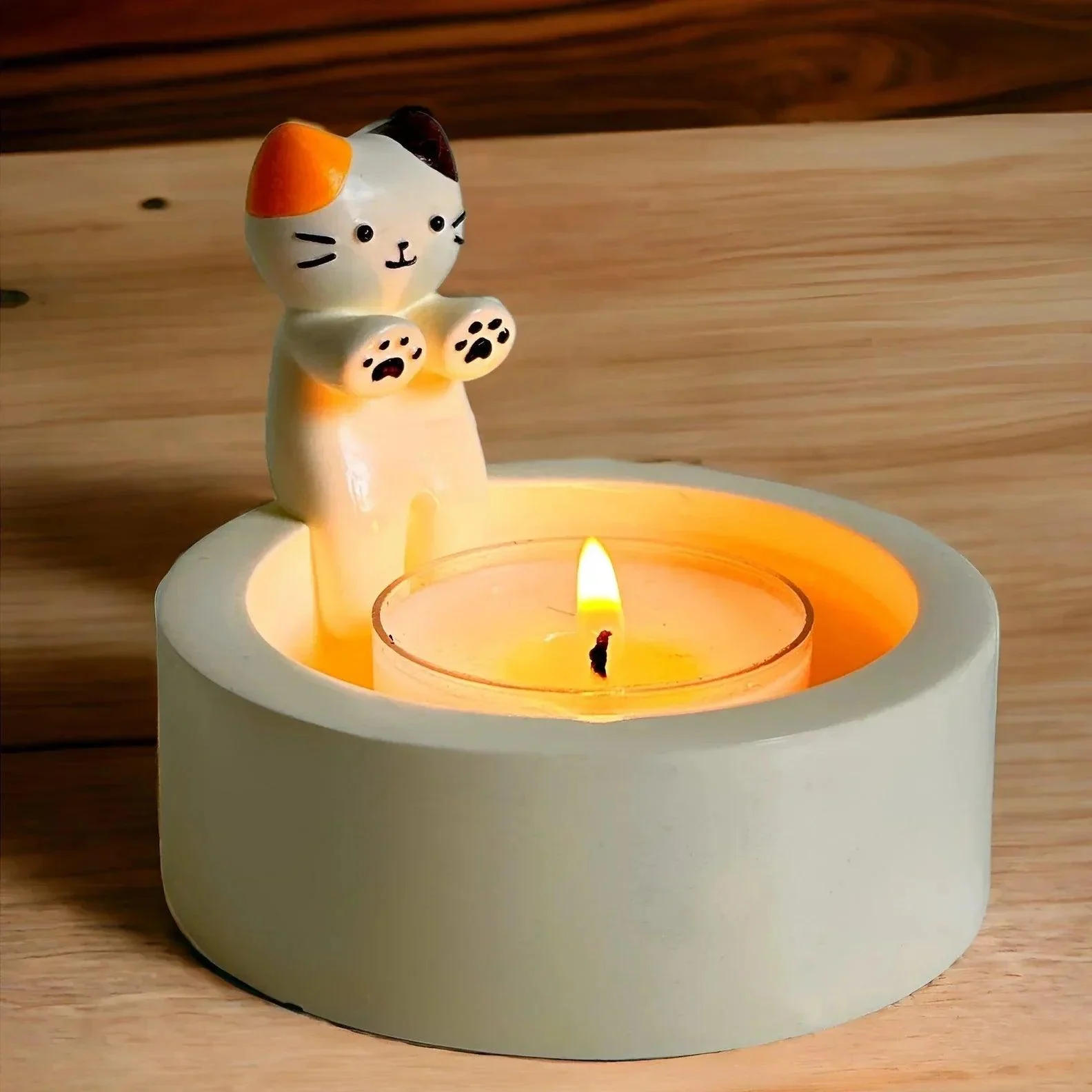 Cute Cat Candle Holder -  - #tag1#