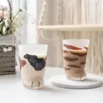Cute Cat Paw Glass Cup tag1