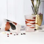 Cute Cat Paw Glass Cup tag1