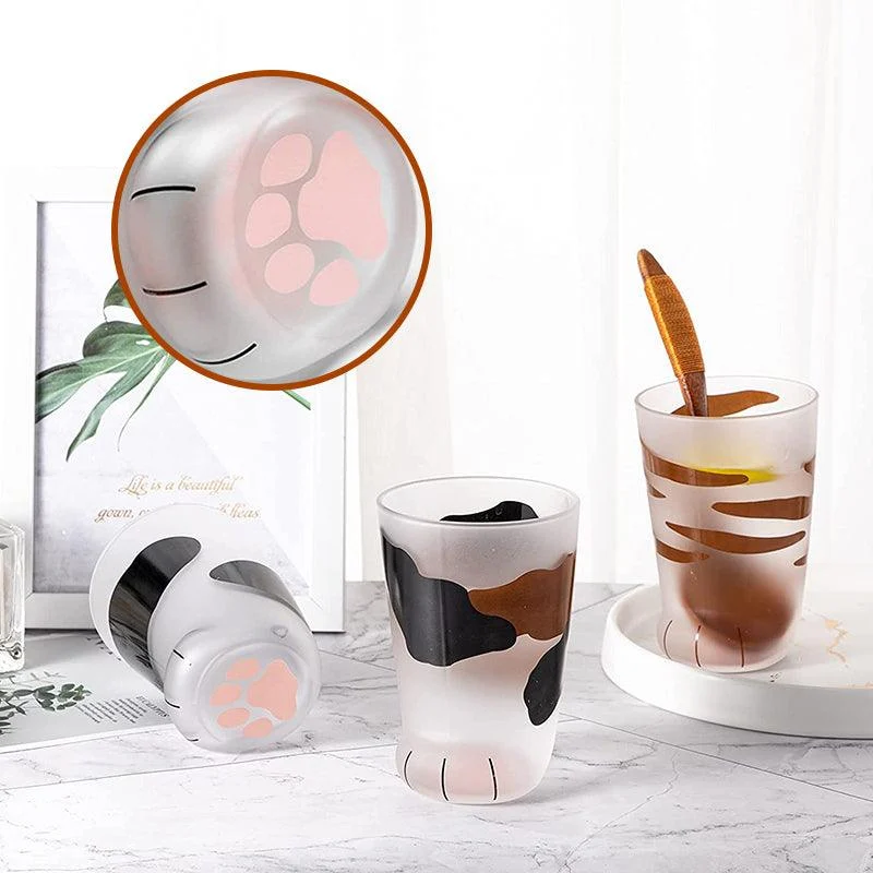 Cute Cat Paw Glass Cup -  - #tag1#