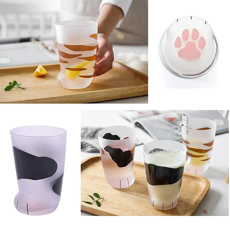 Cute Cat Paw Glass Cup -  - #tag1#