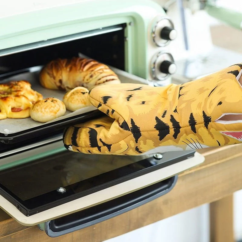 Cute Cat Paw Oven Mitts Gloves -  - #tag1#