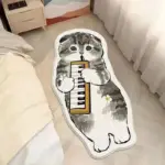 Cute Cat Rugs for Bedroom Plush Fluffy