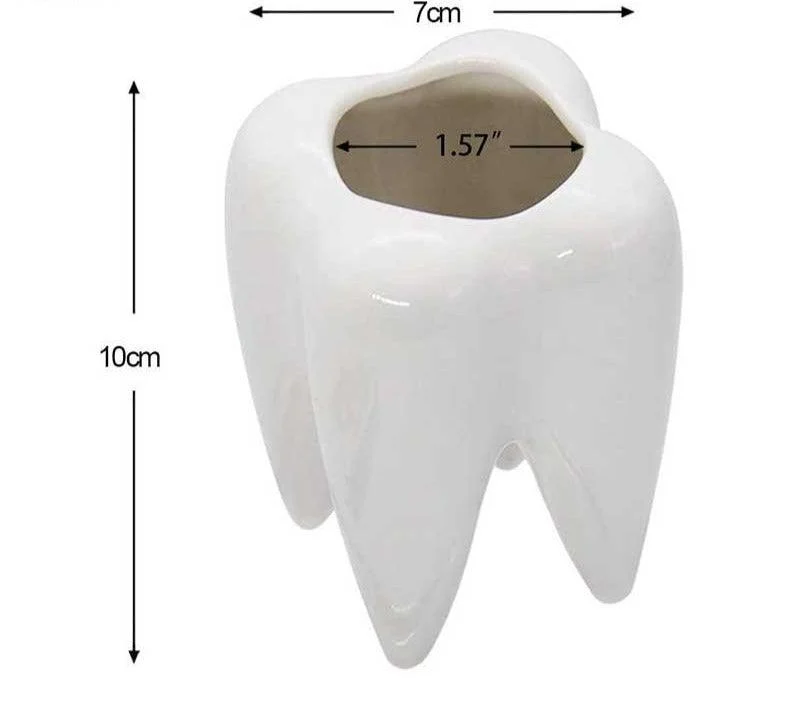 Cute Ceramic Dental Tooth Planter Pot -