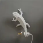 Cute Chameleon Wall Lamp Dorm Room Night Light Decor