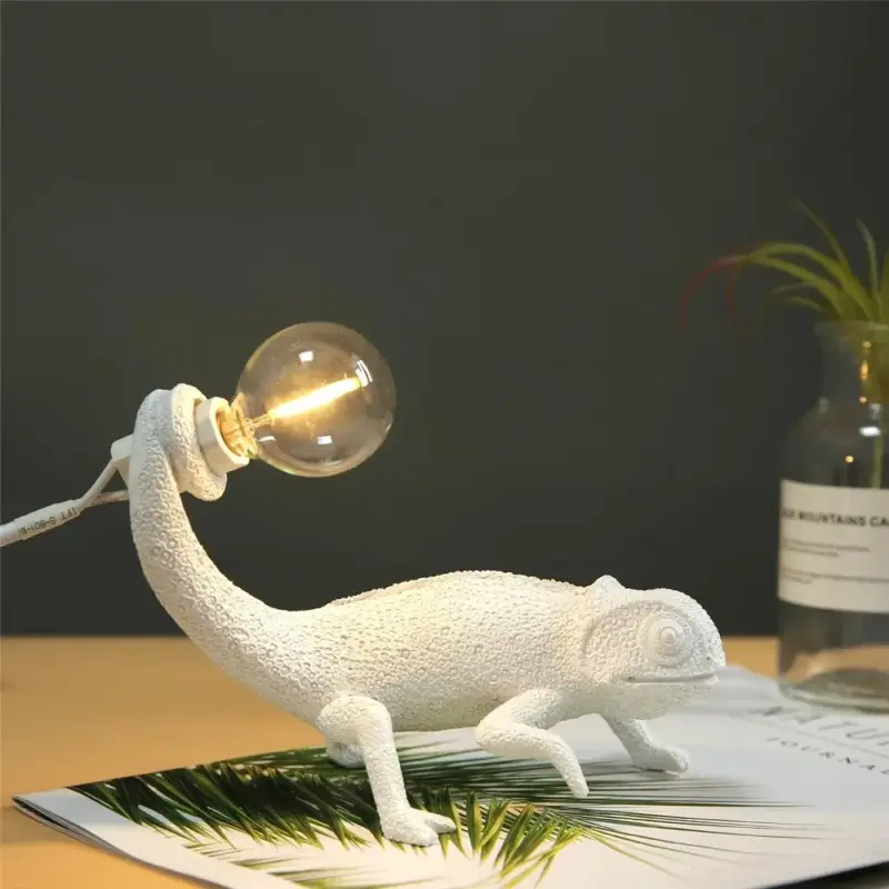 Cute Chameleon Wall Lamp Dorm Room Night Light Decor