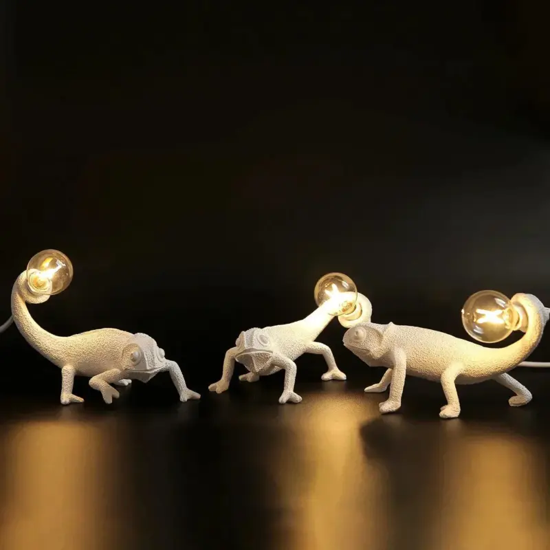 Cute Chameleon Wall Lamp Dorm Room Night Light Decor