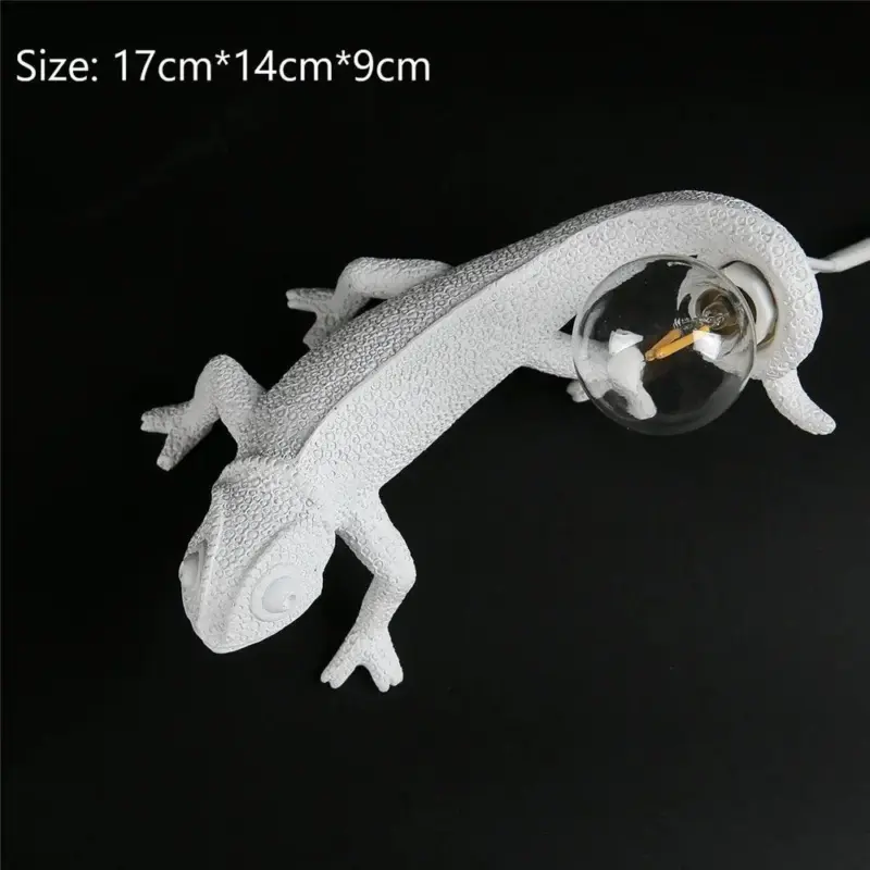 Cute Chameleon Wall Lamp Dorm Room Night Light Decor