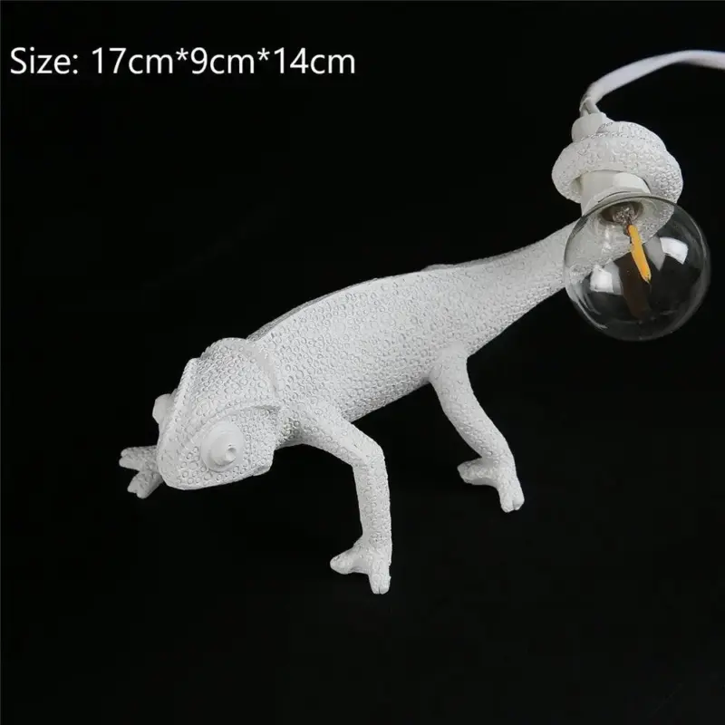 Cute Chameleon Wall Lamp Dorm Room Night Light Decor