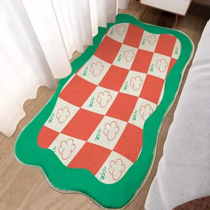 Cute Colorful Flower Thickened Decorative Rug Carpet Large Area Living Room -