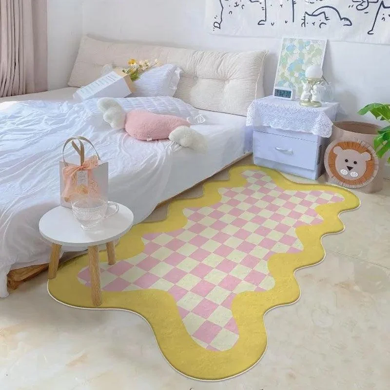 Cute Colorful Flower Thickened Decorative Rug Carpet Large Area Living Room -