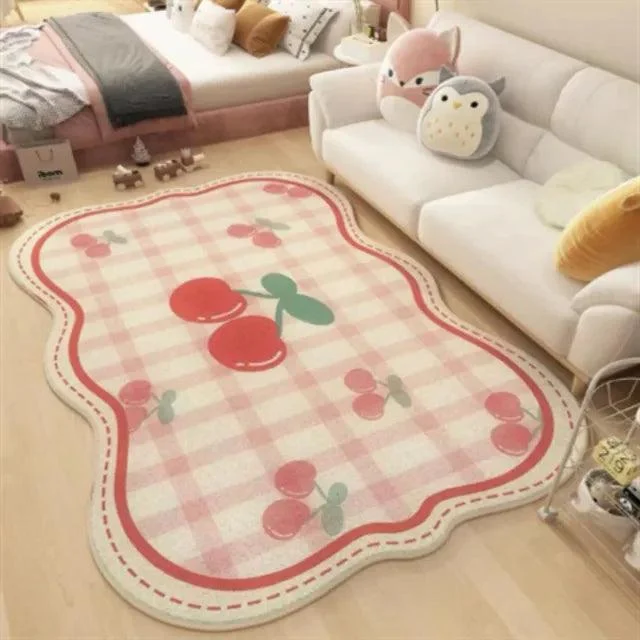 Cute Colorful Flower Thickened Decorative Rug Carpet Large Area Living Room -