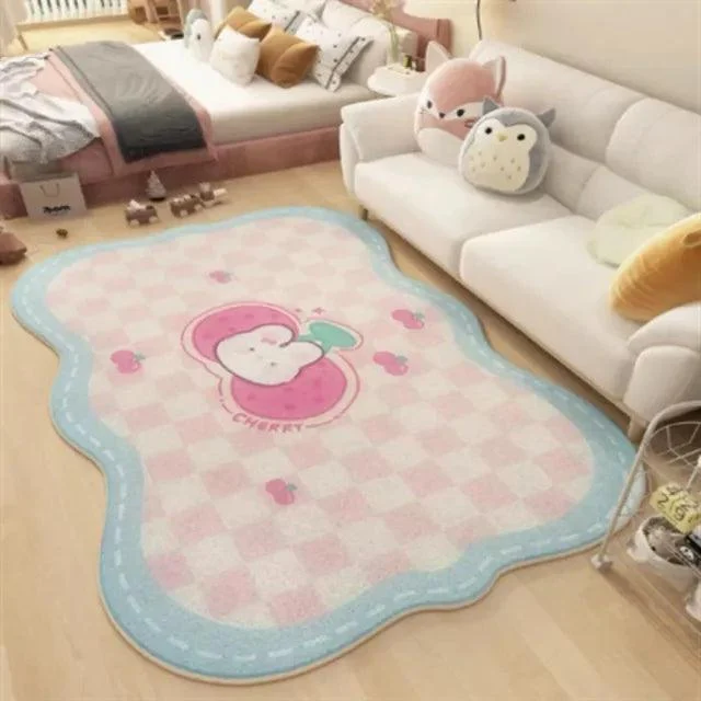 Cute Colorful Flower Thickened Decorative Rug Carpet Large Area Living Room -