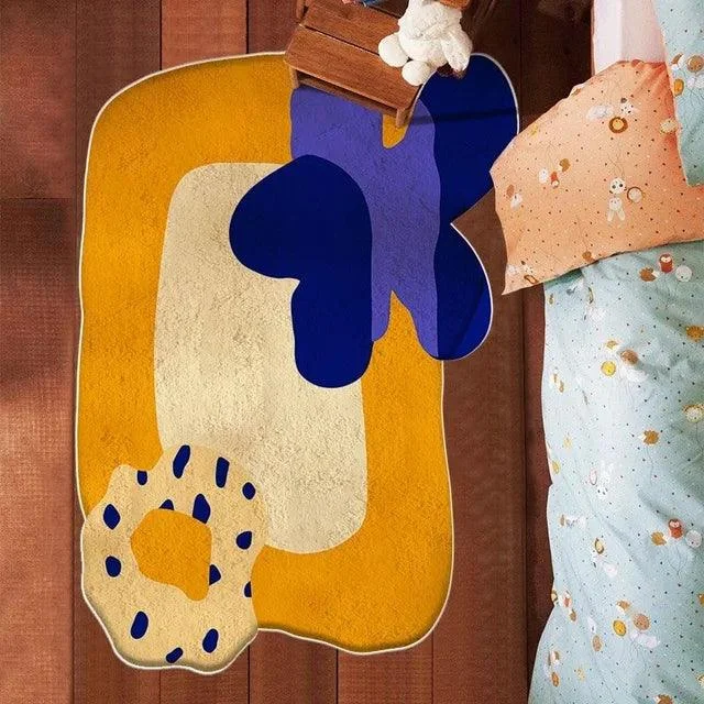 Cute Colorful Flower Thickened Decorative Rug Carpet Large Area Living Room -