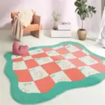 Cute Colorful Flower Thickened Decorative Rug Carpet Large Area Living Room