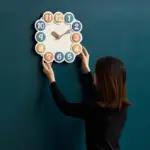 Cute Colorful Kids Bedroom Wall Clock