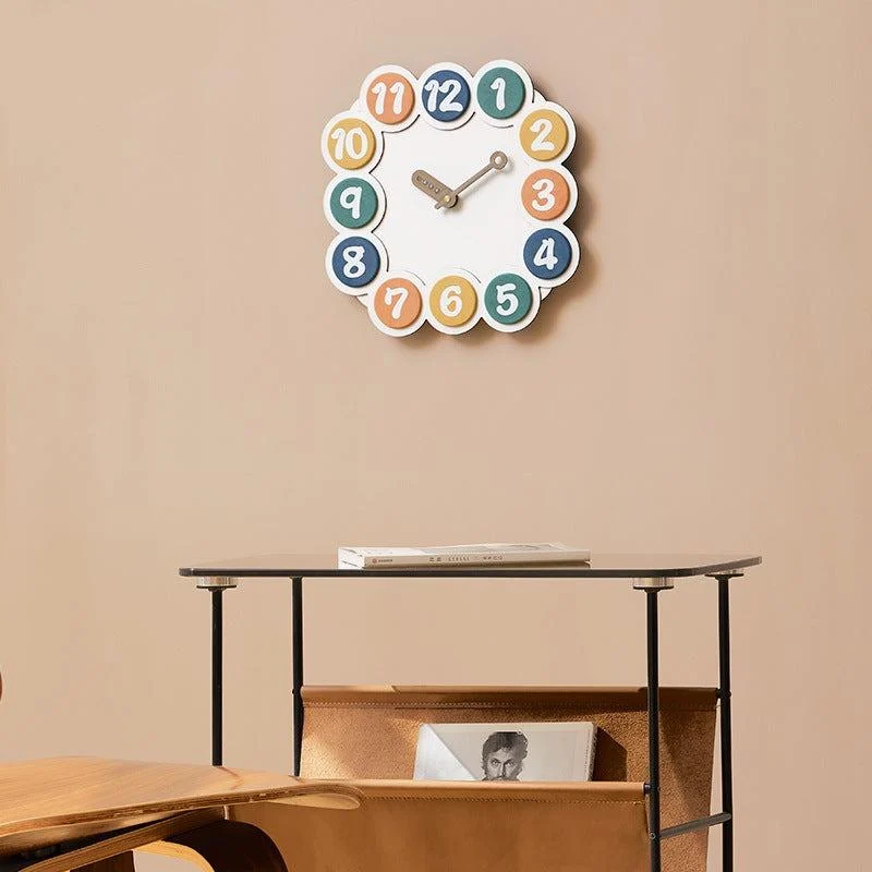 Cute Colorful Kids Bedroom Wall Clock -