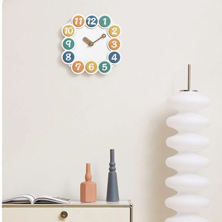 Cute Colorful Kids Bedroom Wall Clock -