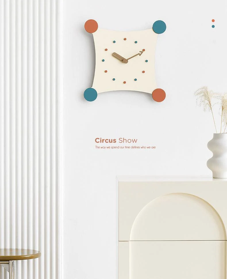 Cute Creative Silent Wall Decorative Clock for Kids Bedroom -