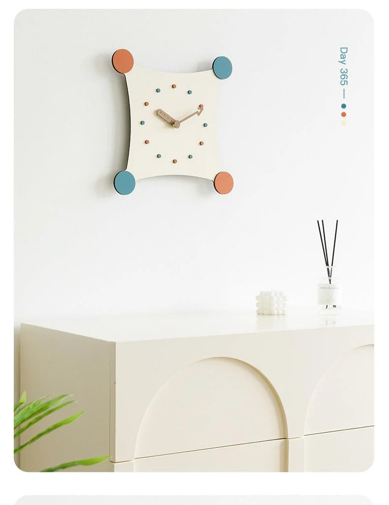 Cute Creative Silent Wall Decorative Clock for Kids Bedroom -