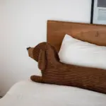 Cute Dachshund Dog Throw Pillow and Cushion Bolster tag1