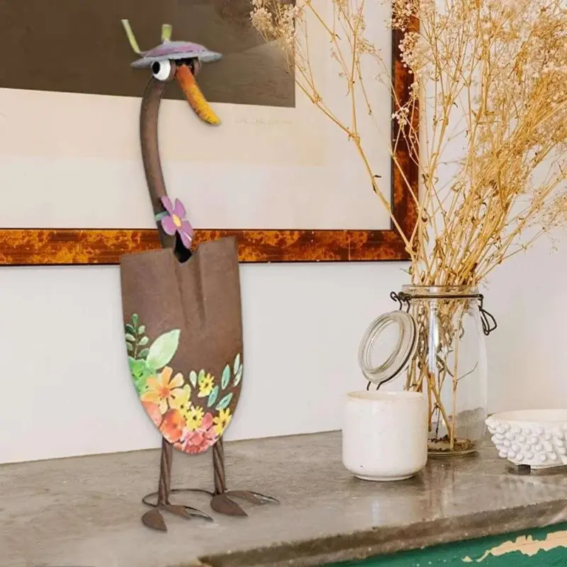 Cute Duck Garden Art Shovel Decoration