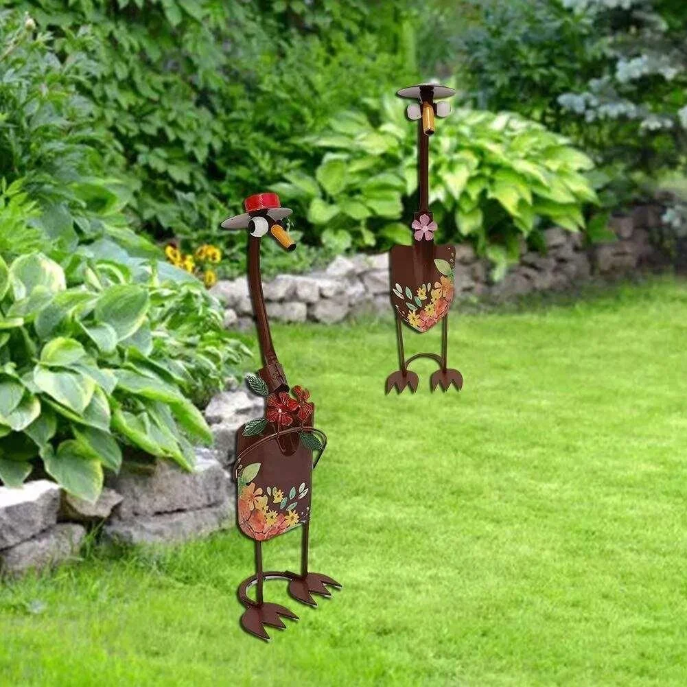 Cute Duck Garden Art Shovel Decoration -