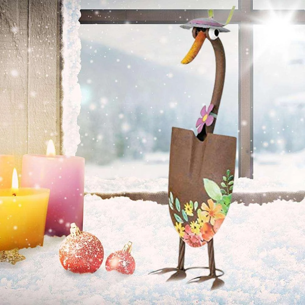 Cute Duck Garden Art Shovel Decoration -