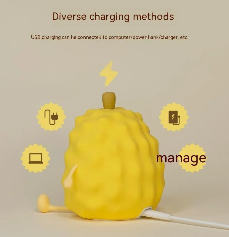 Cute Durian Night Light -  - #tag1#