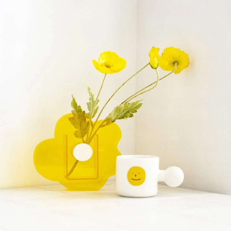 Cute Floral Acrylic Vase -  - #tag1#