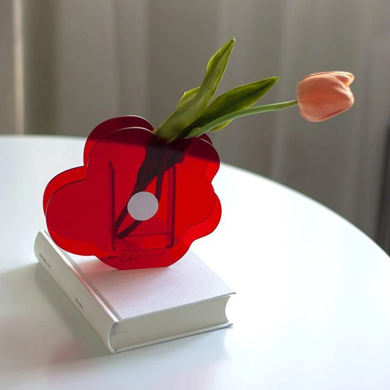 Cute Floral Acrylic Vase -  - #tag1#