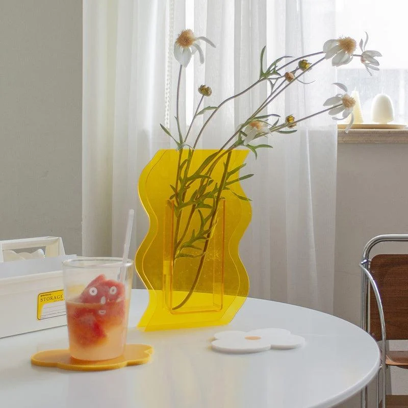 Cute Floral Acrylic Vase -  - #tag1#