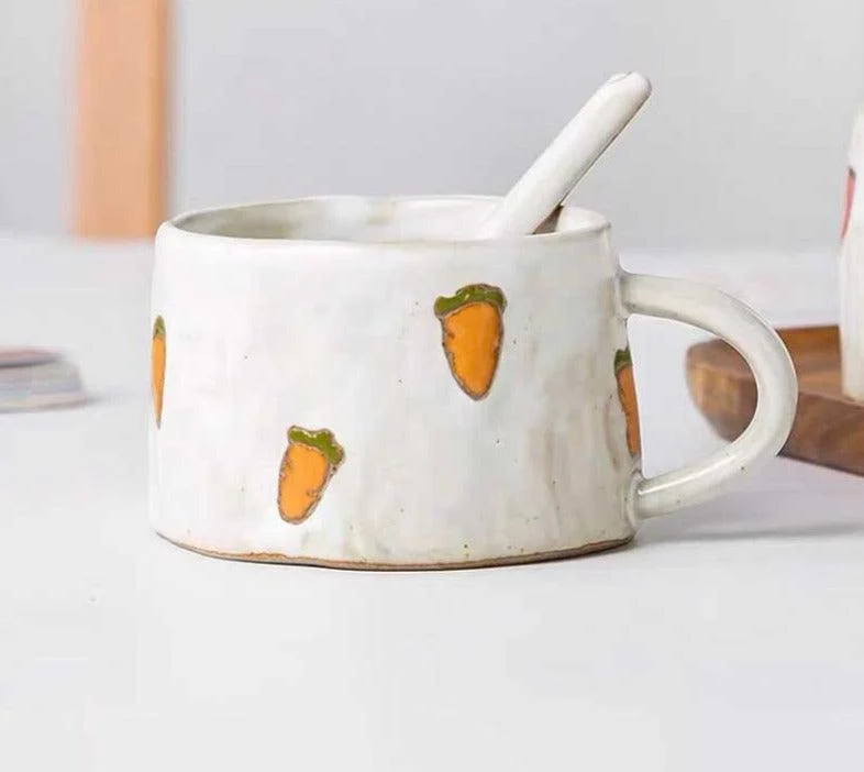 Cute Fruit Japanese Stoneware Mugs -