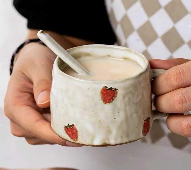 Cute Fruit Japanese Stoneware Mugs -