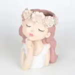 Cute Girl Face Planter Creative Succulent Pot for Women