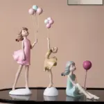 Cute Girl With Balloons tag1