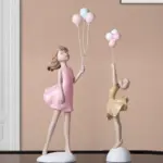 Cute Girl With Balloons tag1
