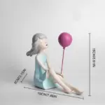 Cute Girl With Balloons tag1
