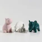 Cute Glazed Ceramic Animal Ornament tag1