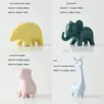 Cute Glazed Ceramic Animal Ornament tag1