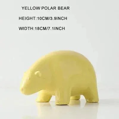 Cute Glazed Ceramic Animal Ornament -  - #tag1#
