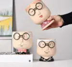 Cute_Grandparent_Ceramic_Face_Vase_with_Glasses_-_-4174553 Cute Grandparent Ceramic Face Vase with Glasses