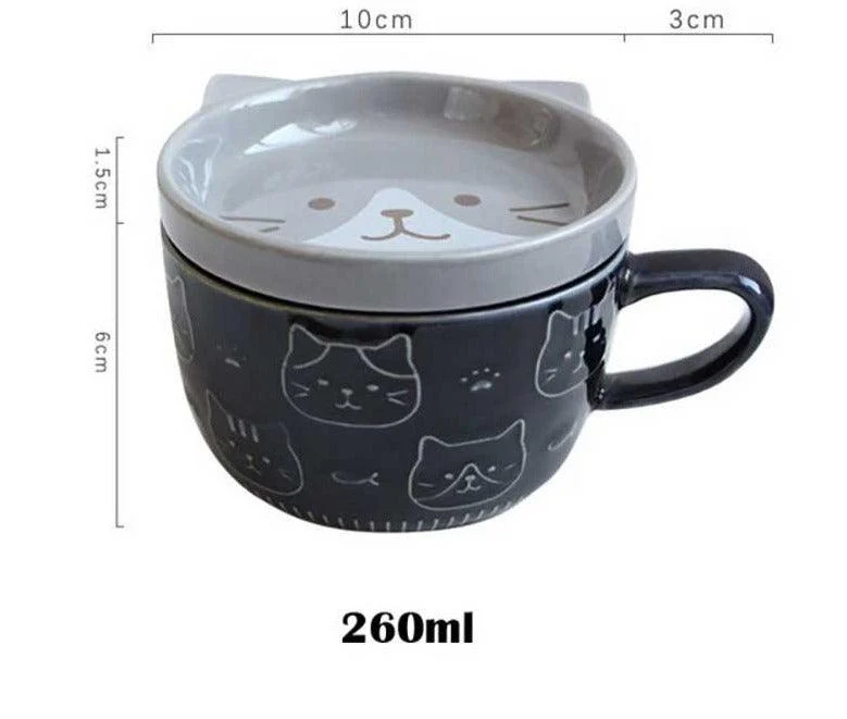 Cute Japanese style Ceramic Lucky Cat Mug -