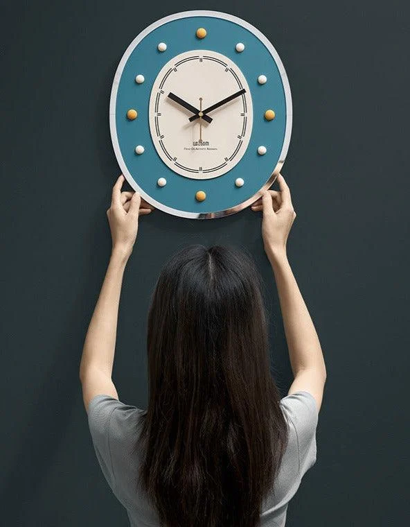 Cute Nordic Silent Wall Decorative Clock Gift -