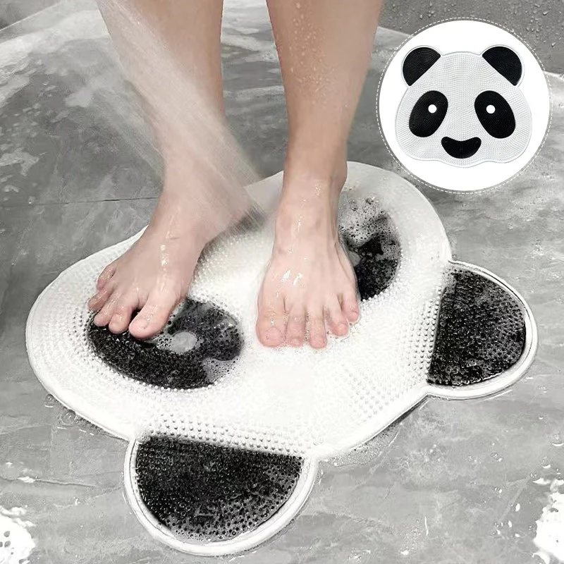 Cute Panda Silicone Bath Massage Mat with Suction Cups -  - #tag1#