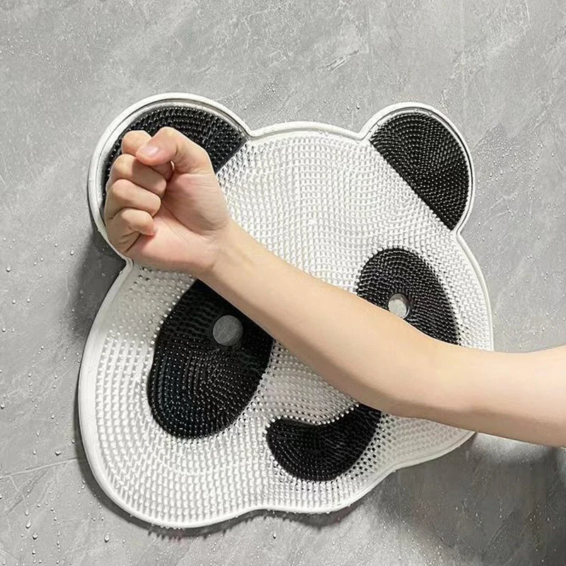 Cute Panda Silicone Bath Massage Mat with Suction Cups -  - #tag1#
