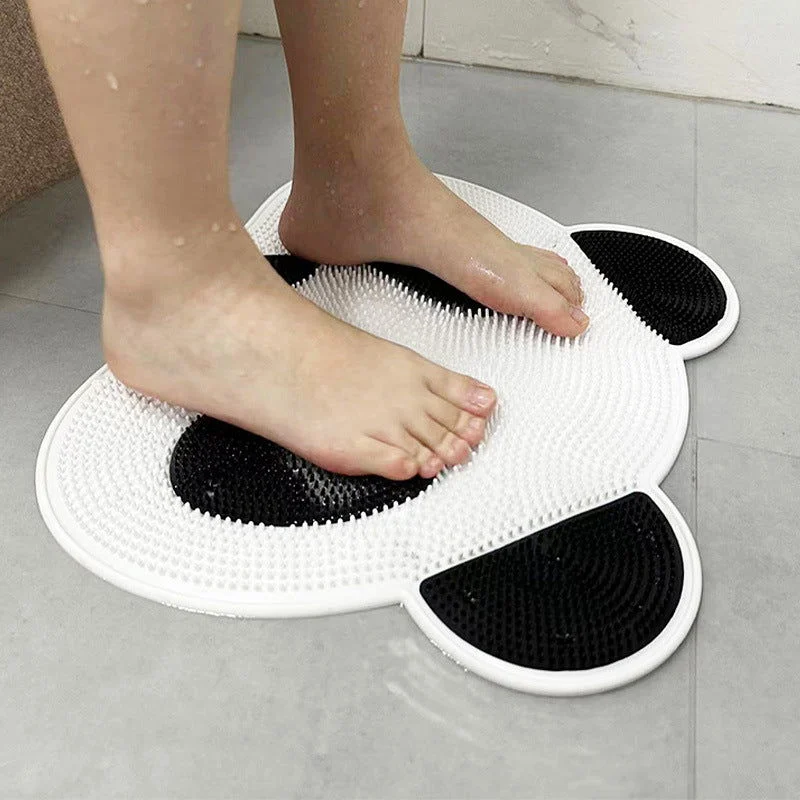 Cute Panda Silicone Bath Massage Mat with Suction Cups -  - #tag1#