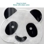 Cute Panda Silicone Bath Massage Mat with Suction Cups tag1