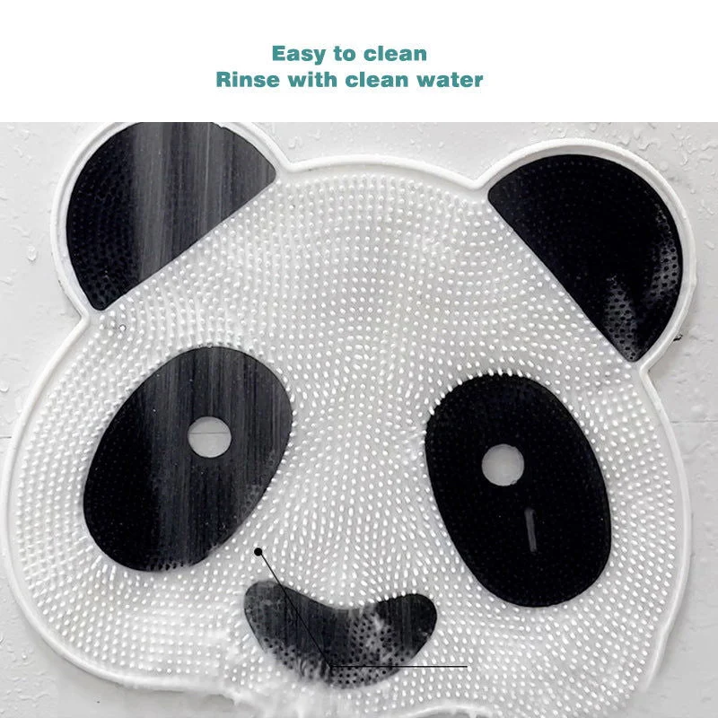 Cute Panda Silicone Bath Massage Mat with Suction Cups -  - #tag1#