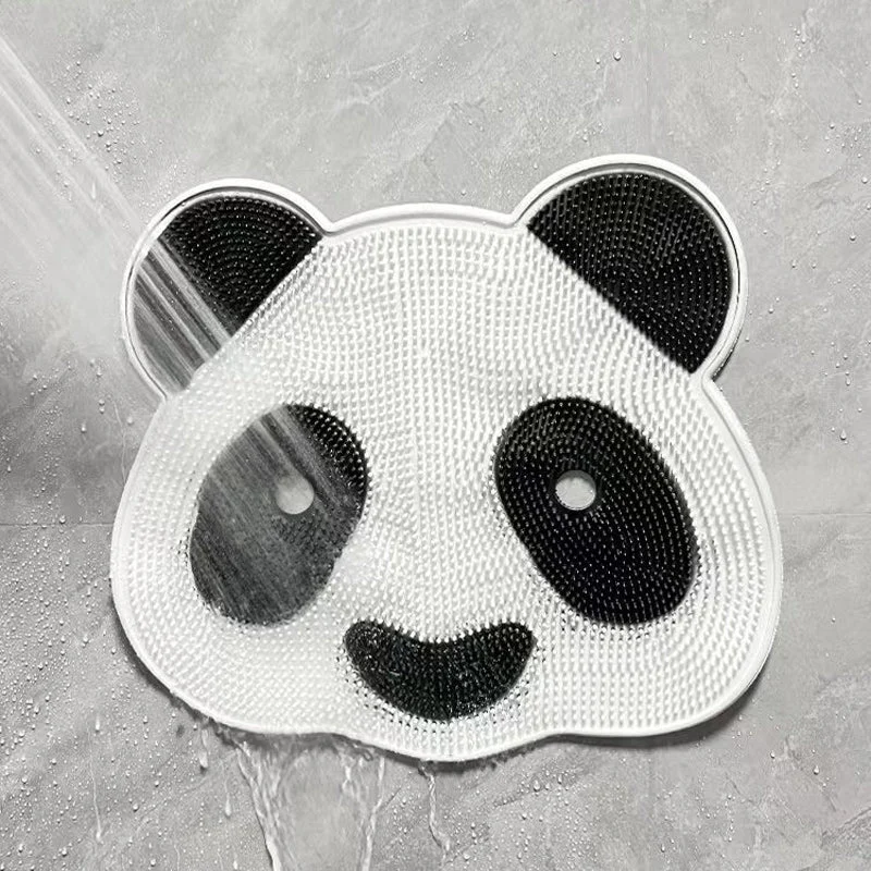 Cute Panda Silicone Bath Massage Mat with Suction Cups -  - #tag1#